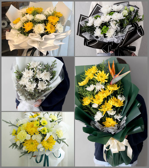 山东莱芜莱城区高庄街道沙岭子村白事花束代送